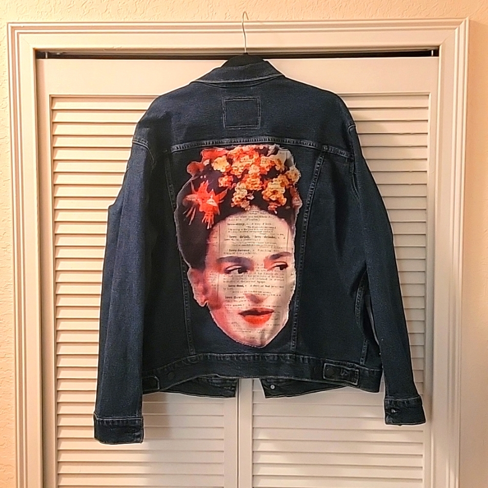Frida Kahlo XL Levi's Men's demin jacket